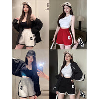 Spicy Girl Sports Shorts For Women Loose-Fit Outerwear Versatile For Summer
