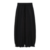 Women's Early Spring New Style Solid Color Japanese-Style Cropped Pants With Two Patch Pockets