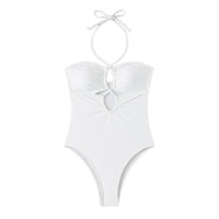 Sexy Slim-fit Hollow-out Halter Swimsuit