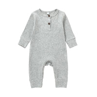 New Baby Jumpsuit Sunken Stripe Trousers Romper Western Style