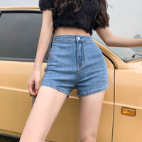 Women's High Waist Thin Skinny Sheath Thin Hot Pants
