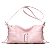 New Pillow Bag Oil Wax Leather Crack Soft Tote Crossbody