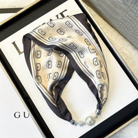Women's Day Magnetic Suction Convenient Small Silk Scarf Popular