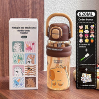 Summer Large Capacity High Temperature Resistant Plastic Double Drinking Water Bottle