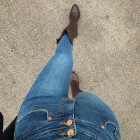 Hip-lifting Tight-fitting Denim Women's Slim And Tall Buttocks Elastic Nine-point Pencil Pants