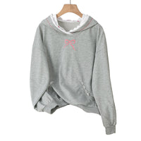 Lady's Color-block Lace Mid-length Sweatshirt
