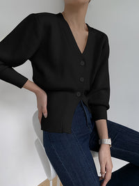 V-neck Sweater Coat Women's Loose Cardigan