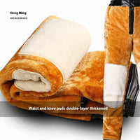 Thick Waist Support Leather Men's Casual Pants