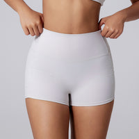Sports Fitness Pleated Peach Hip Outer Shorts