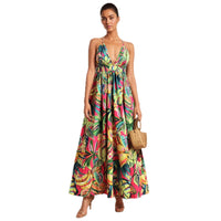 Women's Clothing Printing Slip Dress