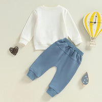 Letter Long-sleeve Sweater Set