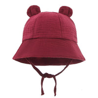 Baby Cotton Shade Rabbit Ear Fisherman Basin Hat
