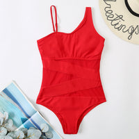 Slanted Shoulder Conservative Sling Bikini