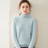 Knitted Cashmere Casual All-matching Fashion Pullover Bottoming Sweater