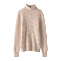 Knitted Cashmere Casual All-matching Fashion Pullover Bottoming Sweater