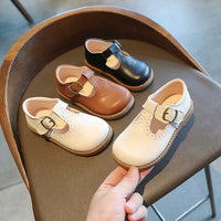 British Style Children's Retro Leather Shoes