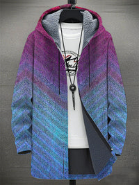 Digital Printing Plus Velvet Men's Casual Jacket