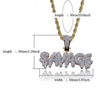 Female Creative Bubble Letter SAVAGE Pendant Necklace