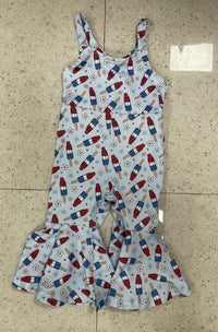 New Independence Day Strap Bell-bottom Pants