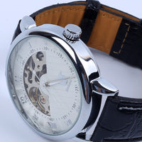 Men's Luminous Waterproof Mechanical Watch Glass Mirror Simple