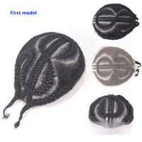 Men's Special Real Hair Hand-woven African Braid Wig Men Hair Piece