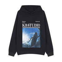 Men's European And American High Street Fashionable Spring And Autumn Loose Casual Hooded Pullover