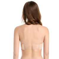 European And American Steel Ring Big Breast Small Push Up Tube Top Plus Size Bra Women
