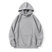Make Old Washed Wax Printed Cotton Sweatshirt Loose Fit
