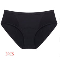 Thin And Large Size Four-layer Physiological Pants Lace Mid-waist
