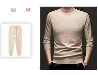 Thick Warm Sweater Half Turtleneck Simple All-matching Base