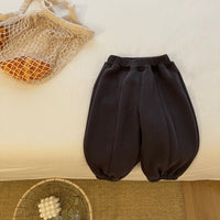 Autumn And Winter Baby Fleece Padded Pants