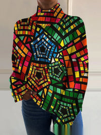 New High Neck Long Sleeve Sweaters Women's Clothing