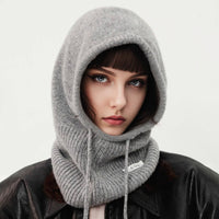 Cashmere Knitted Beanie With Earflaps