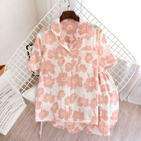 Women's Fashion Simple Short-sleeved Shorts Home Wear Set