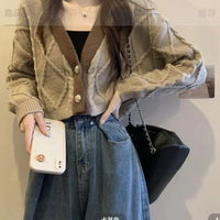 Short Knitted Sweater Coat New Springautumn Style
