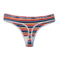 Women's Summer Color Stripes Thread Underwear