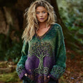 Loose Top Casual Drop Shoulder Round Neck Women's Clothing