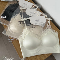 Womens Backless Lace Push-Up Seamless Underwear