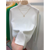 Autumn And Winter Gas Half Turtleneck Outerwear Top