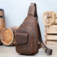 Large-capacity Vintage Crossbody Bag For Men