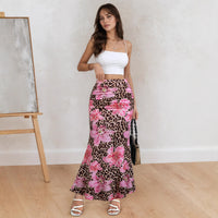 New Leopard Print Midi Skirt