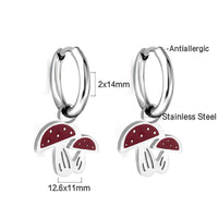 Niche Design Drop Oil Earrings
