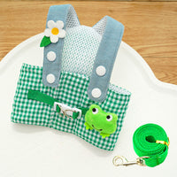 Frog Pet Harness Traction Cat Rope Suit