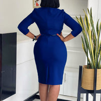 Slim-fit Elegant Figure-hugging African-style Dress
