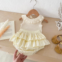 Casual Girl Double Layer Bud-waisted Shorts