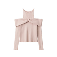 Off-neck High-end Design Pure Style Sweater