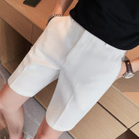 Men's Casual Shorts Waffle Fabric Slim Fit