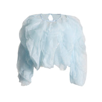 High-End Spliced Multi-Layer Gauze Shirt For Women