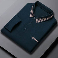 Solid Color Casual Dad Long-t-shirt