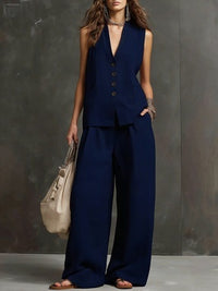 Seasonal Laid-back Linen Suit